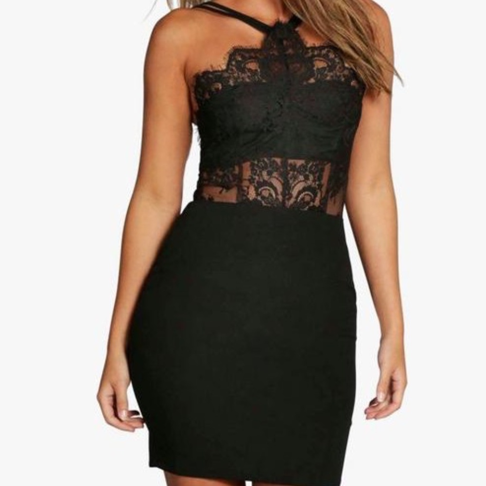 BooHoo Black BodyCon Dress